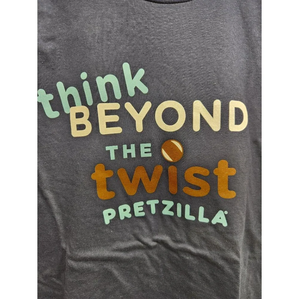Gildan Softstyle Think Beyond The Twist Pretzilla T-Shirt Med Navy Blue - NEW - Picture 2 of 4